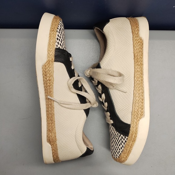 Crown Vintage Adelite Espadrille Sneakers Womens US 9M Multi Snake Print Lace Up - Picture 3 of 7